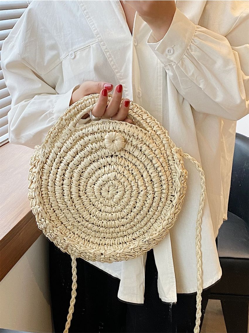 Minimalist Straw Bag
