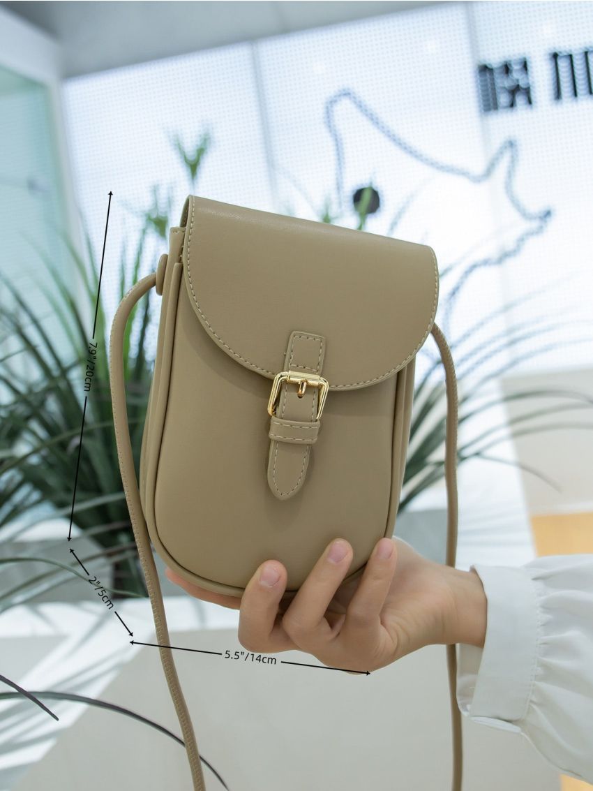 Buckle Decor Phone Wallet