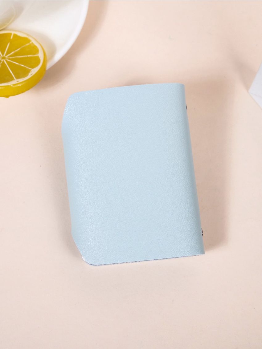 Minimalist Multiple Card Slots Studded Decor