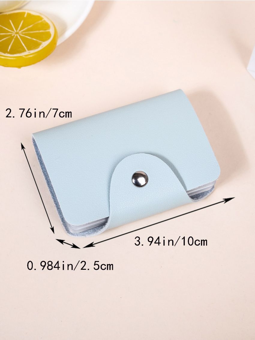 Minimalist Multiple Card Slots Studded Decor