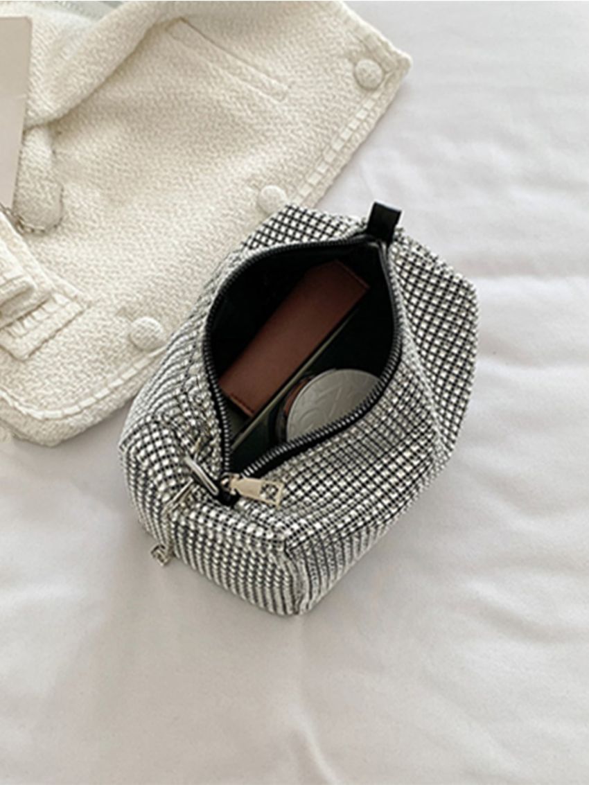 Mini Rhinestone Decor Chain Hobo Bag