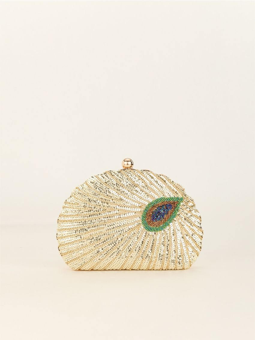 Mini Sequin Decor Chain Box Bag