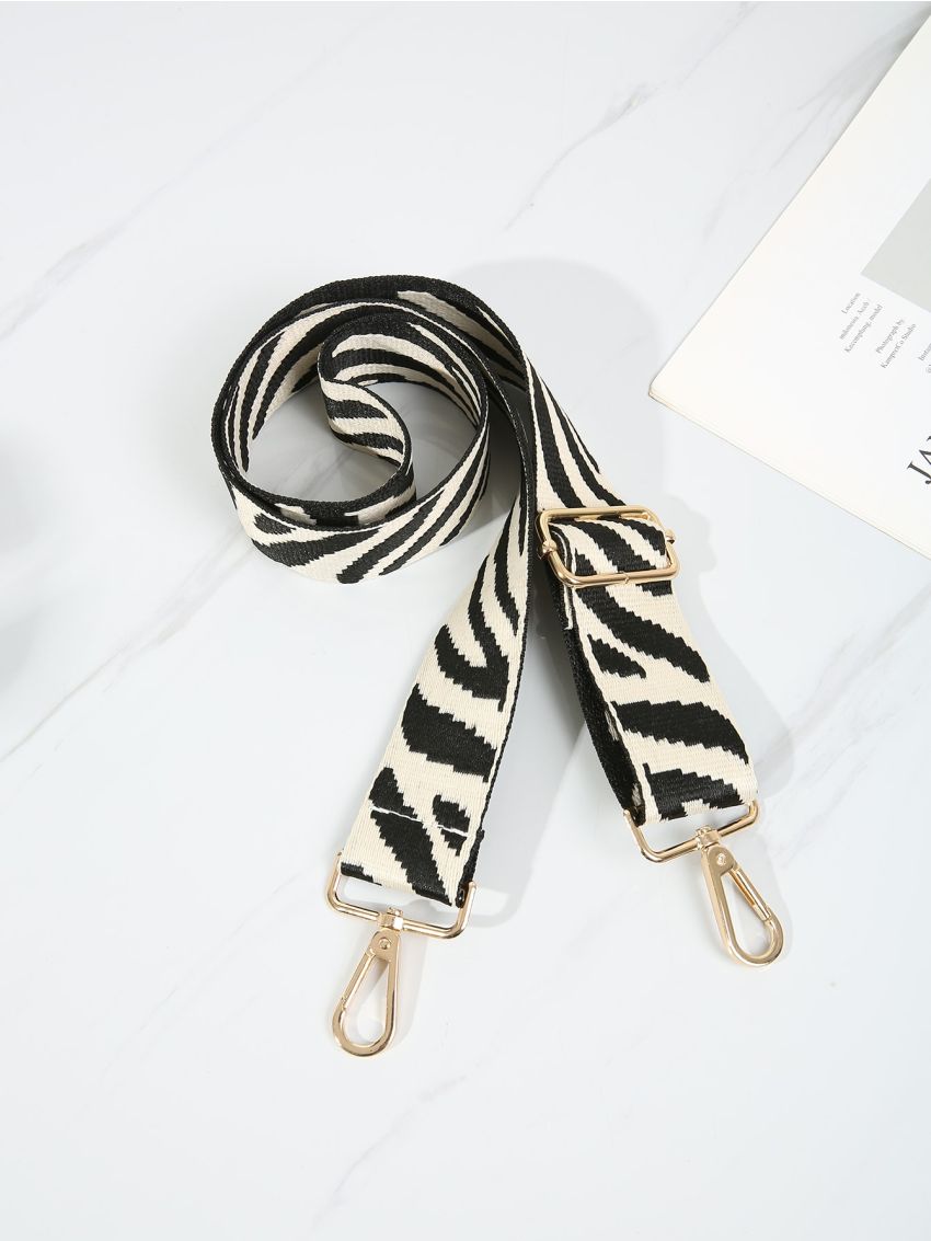 Zebra Pattern Bag Strap Women Handbag Belt Wide Shoulder Bag Strap Replacement Strap Accessory