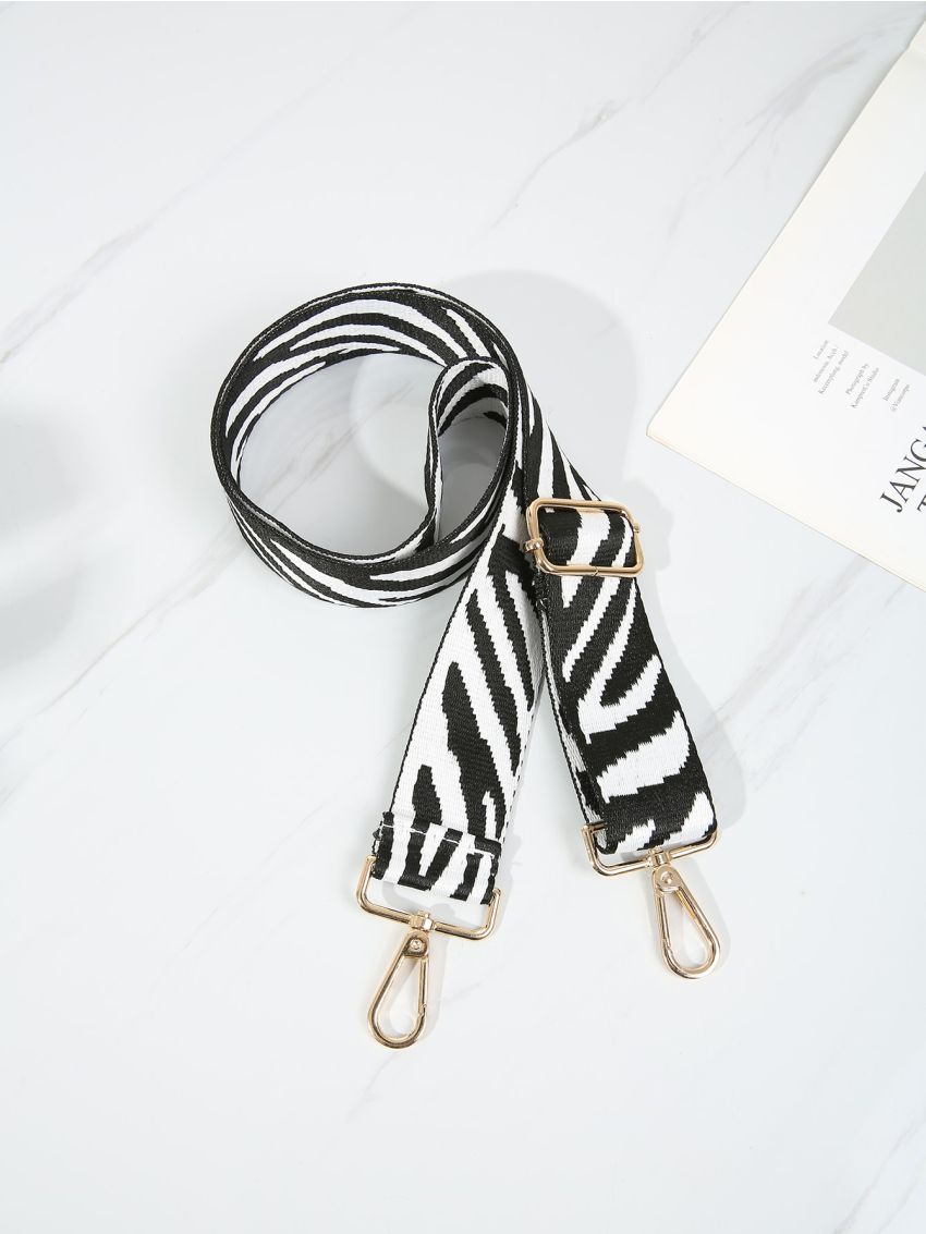 Zebra Pattern Bag Strap Women Handbag Belt Wide Shoulder Bag Strap Replacement Strap Accessory