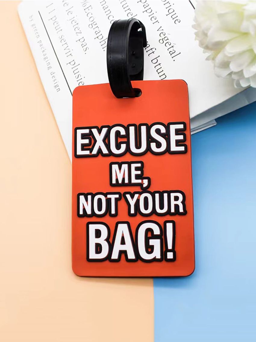 Letter Graphic Luggage Tag