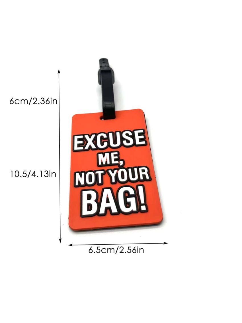 Letter Graphic Luggage Tag