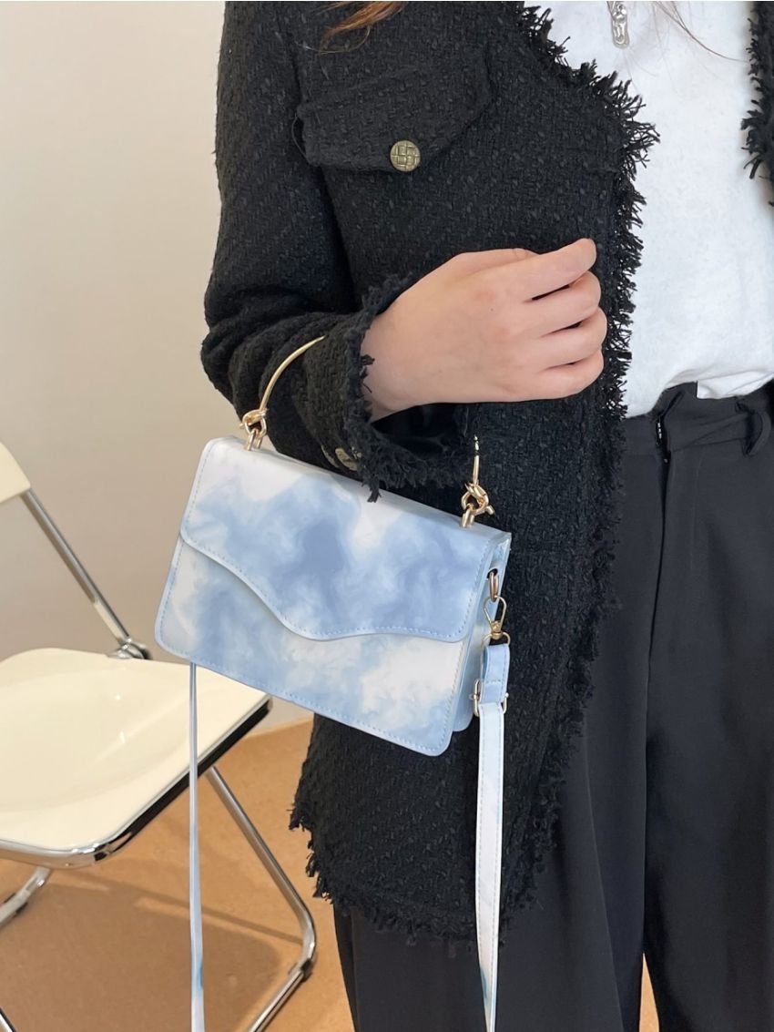 Mini Tie Dye Flap Square Bag