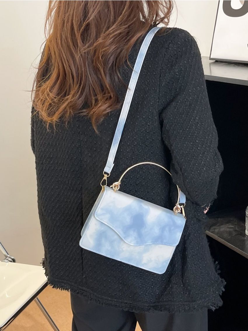 Mini Tie Dye Flap Square Bag