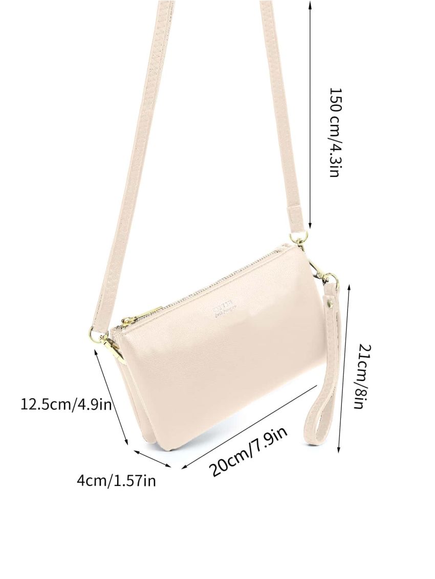 Letter Print Phone Wallet