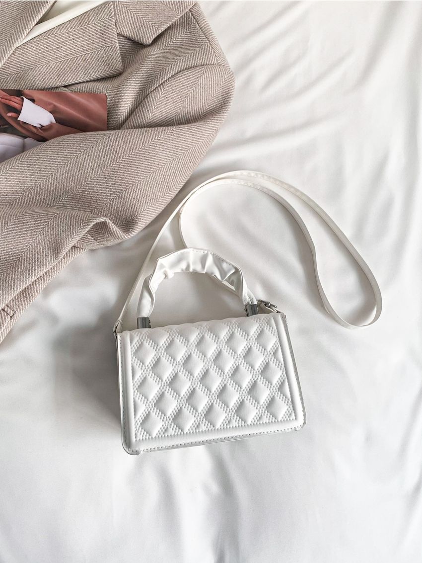 Mini Quilted Flap Square Bag