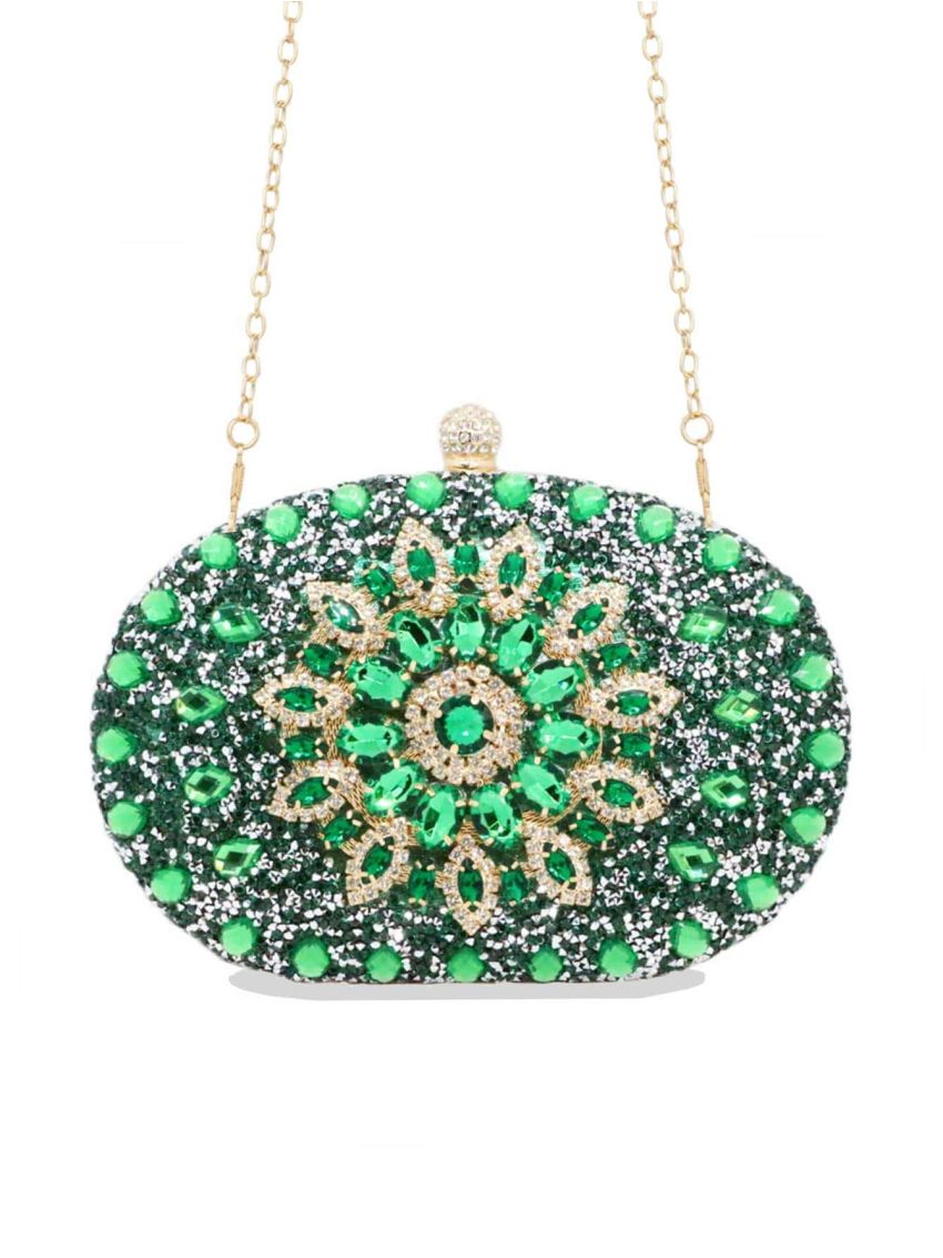 Mini Rhinestone Decor Box Bag