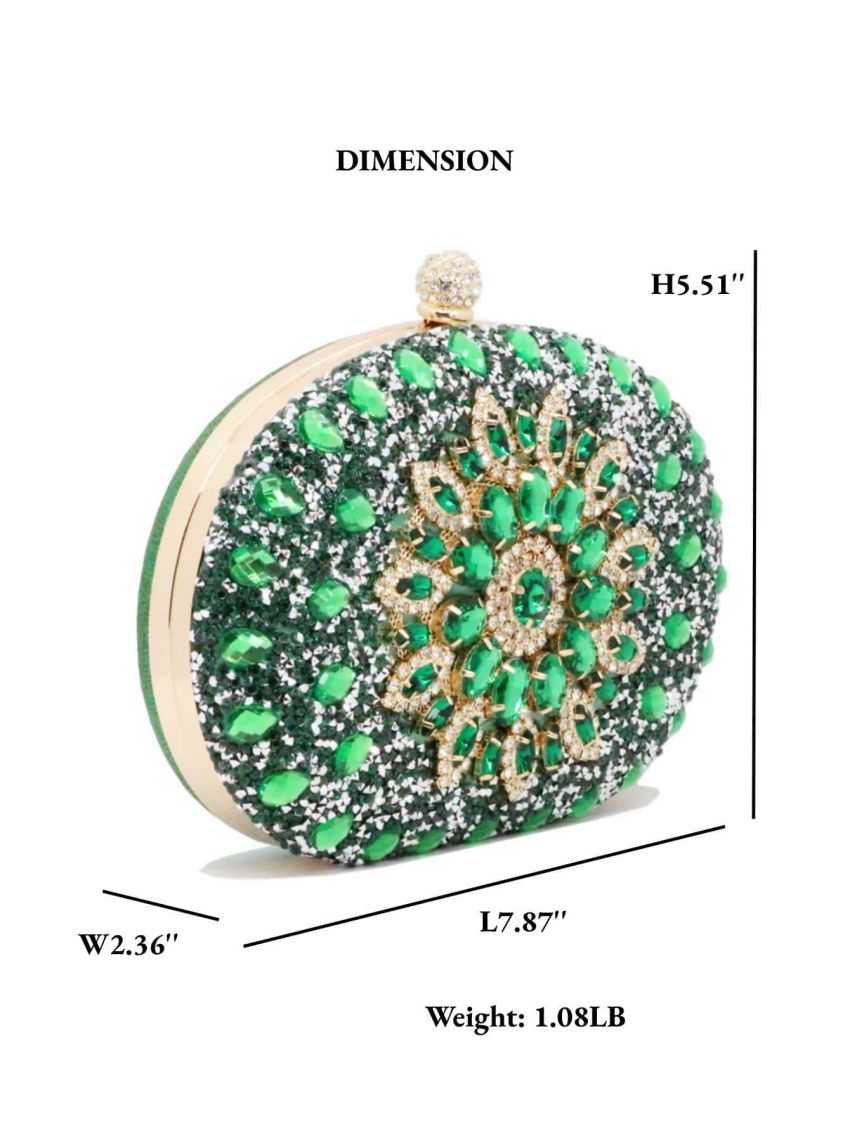 Mini Rhinestone Decor Box Bag
