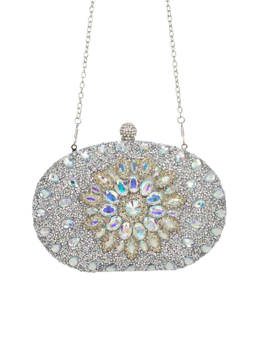 Mini Rhinestone Decor Box Bag