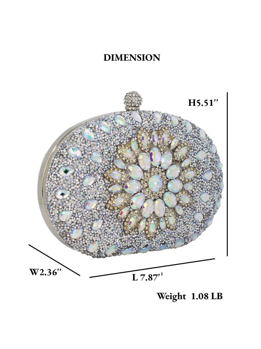 Mini Rhinestone Decor Box Bag