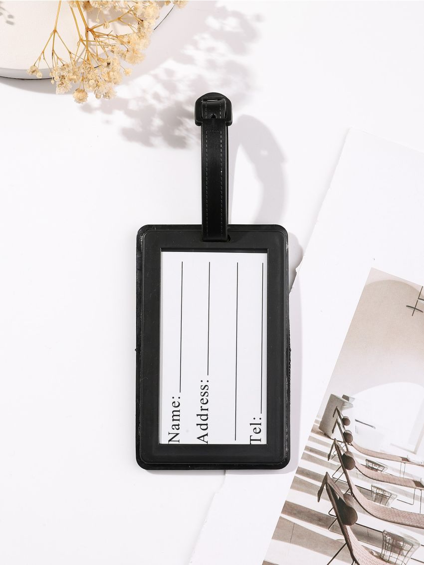 Colorblock Geometric Graphic Luggage Tag