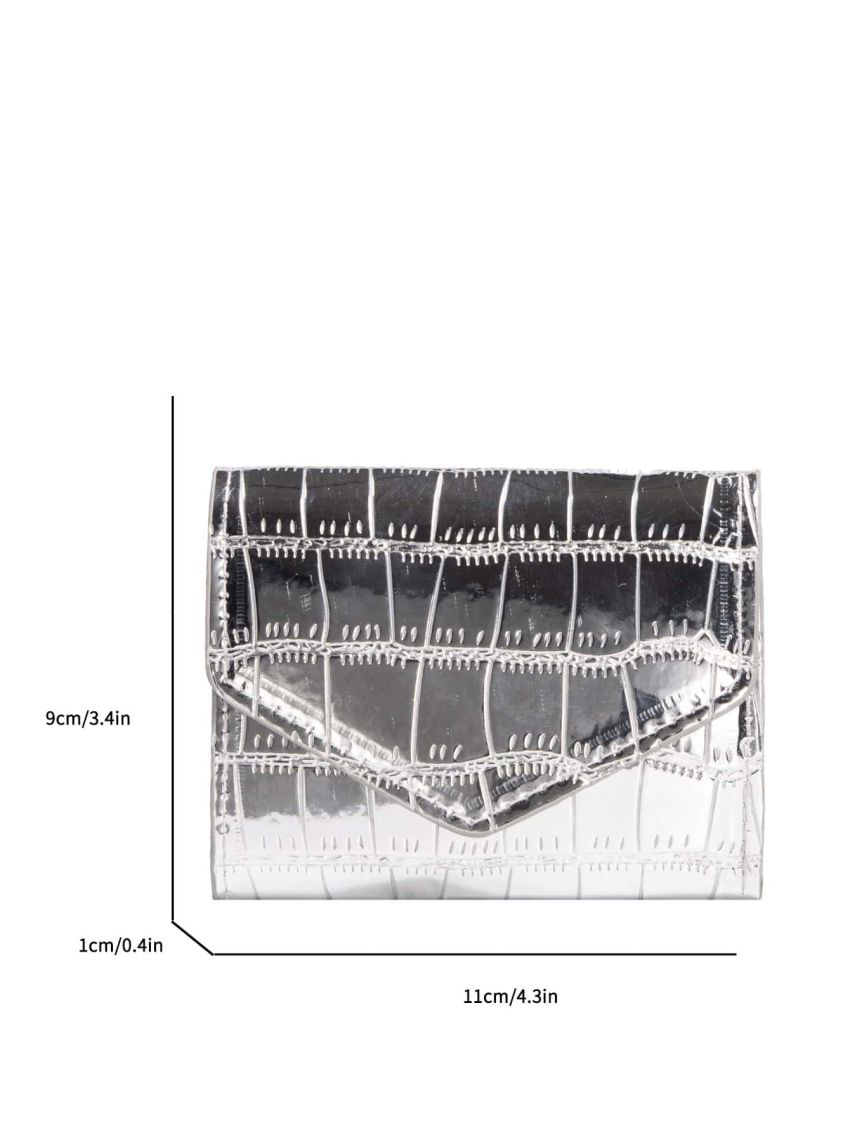 Crocodile Embossed Card Holder Flap Funky