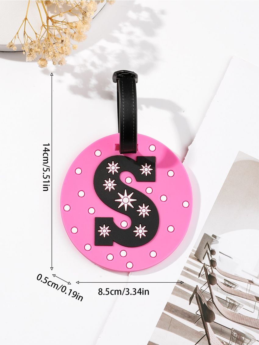 Letter Graphic Luggage Tag