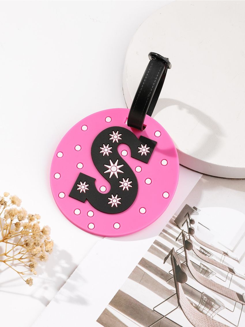 Letter Graphic Luggage Tag