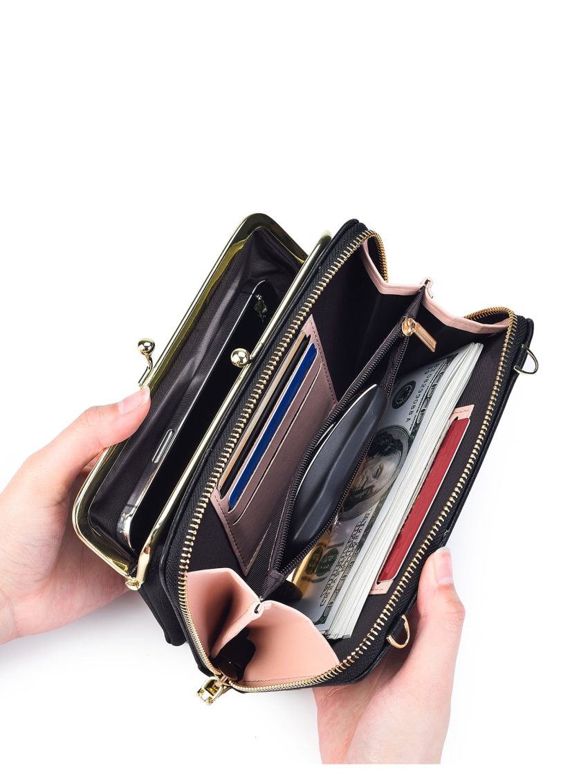 Letter Graphic Phone Wallet