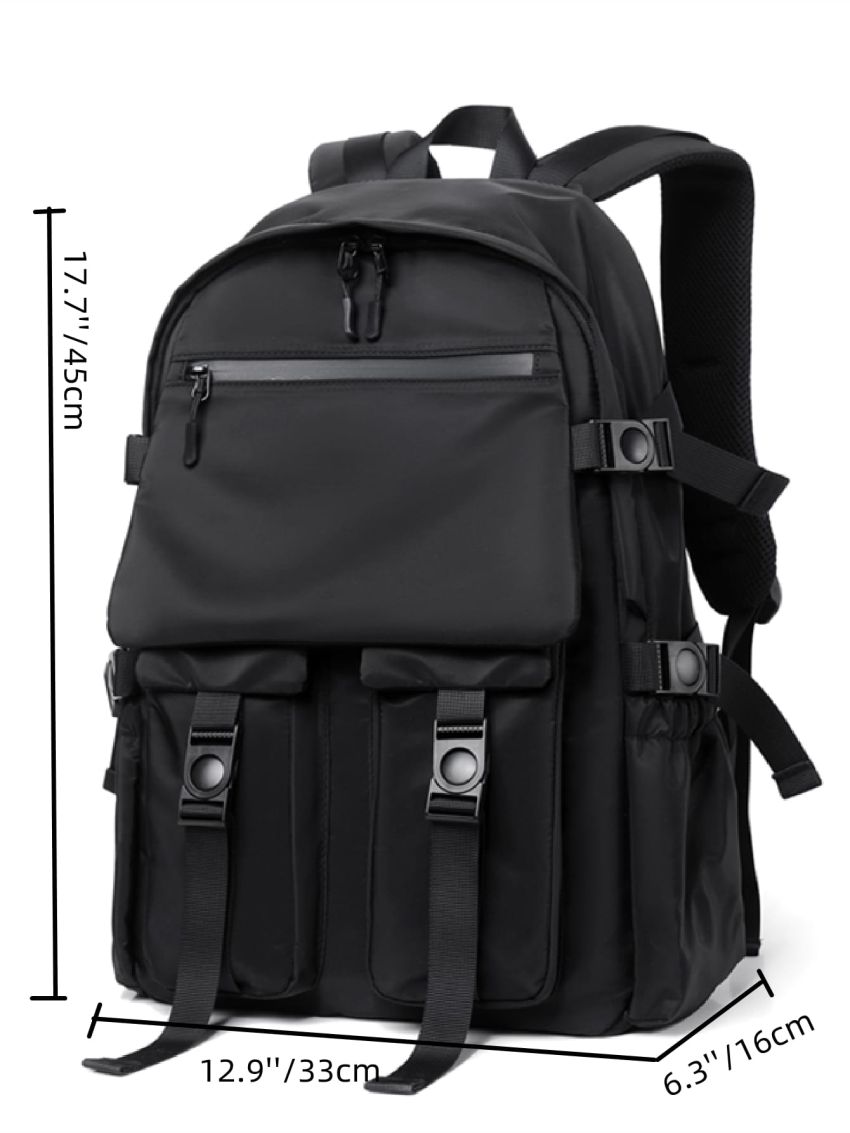 Release Buckle Decor Classic Backpack