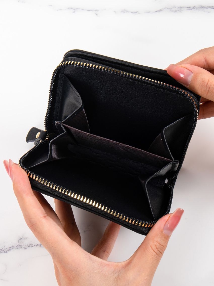 Quilted Detail Small Wallet