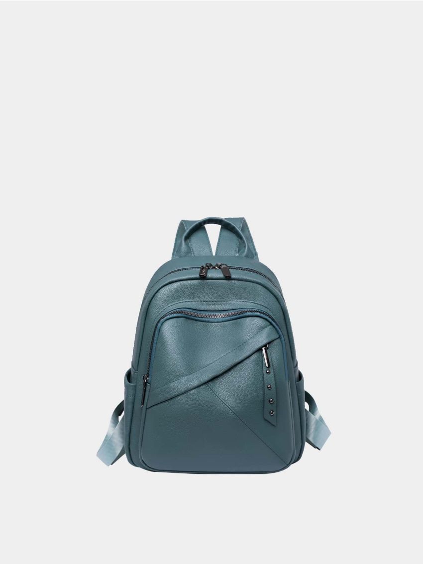 Studded Detail Pocket Front Backpack