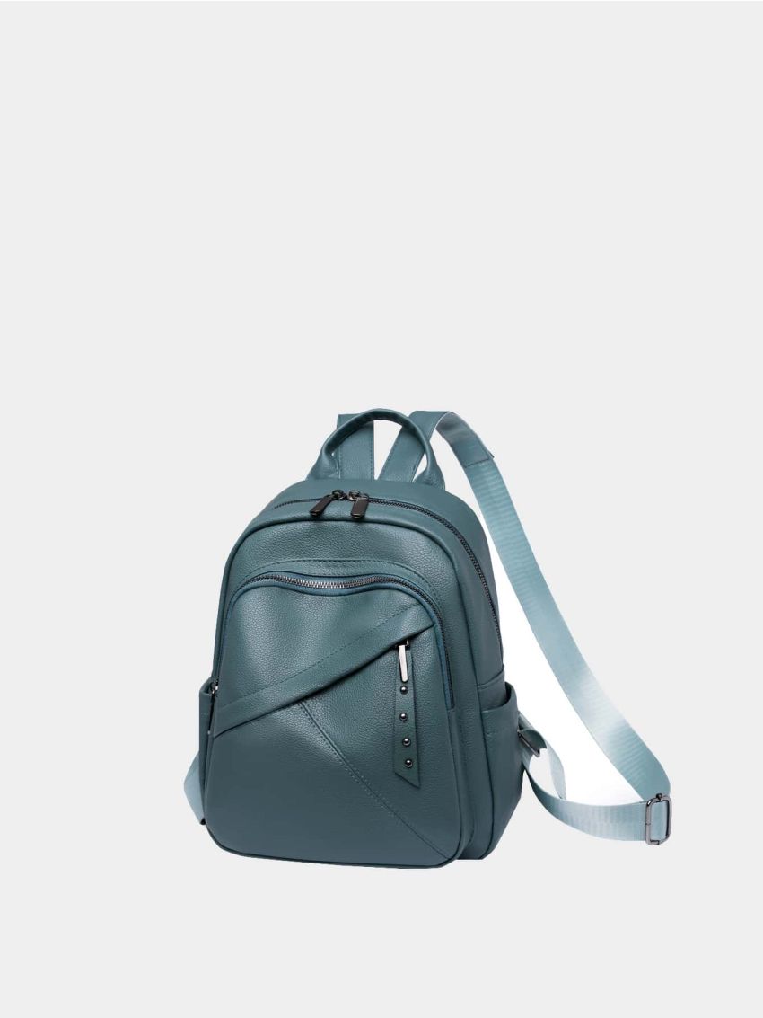 Studded Detail Pocket Front Backpack