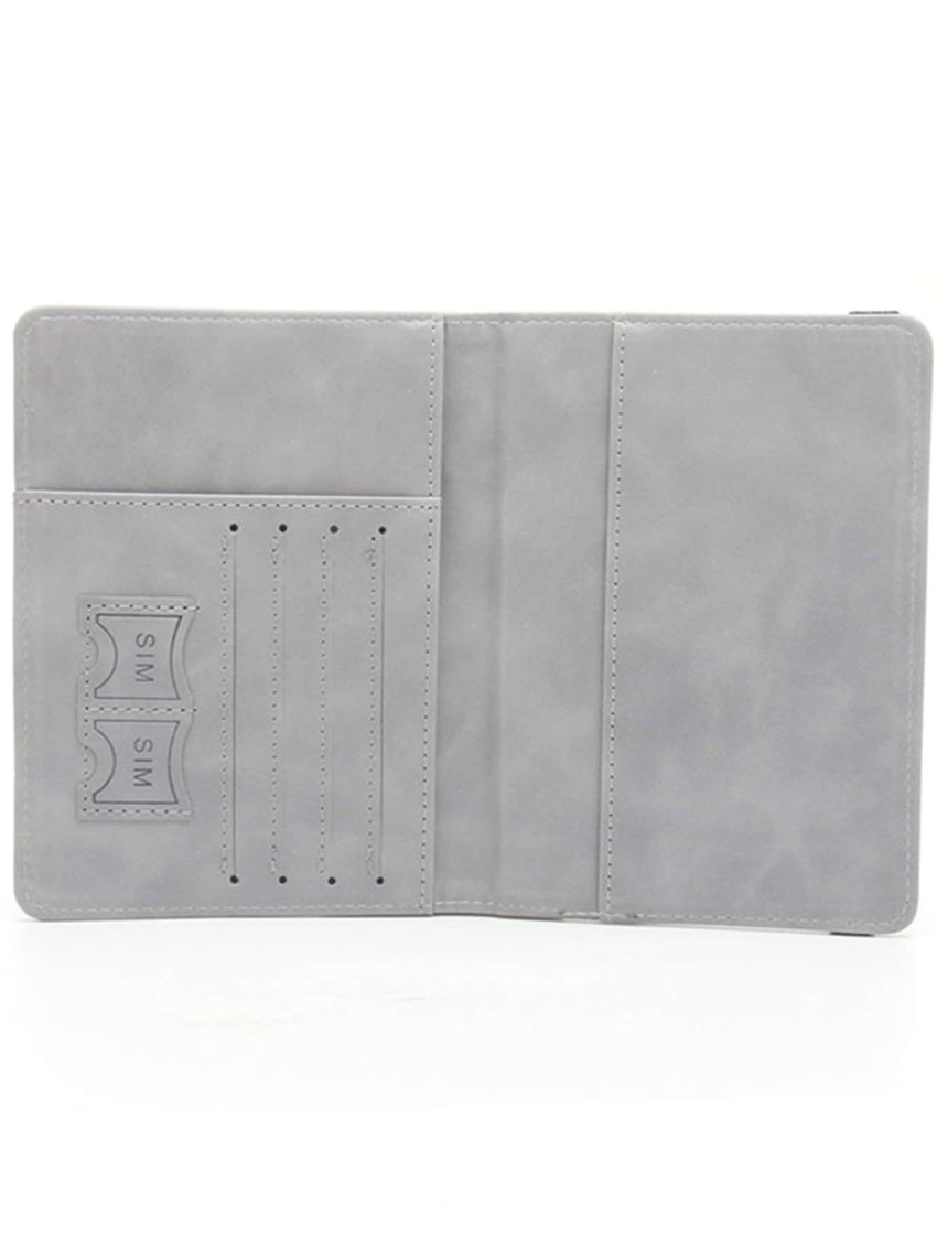 Anti-Magnetic RFID Passport Cover Stamp Elastic Band Women Men Travel Letter Credit Card Holder