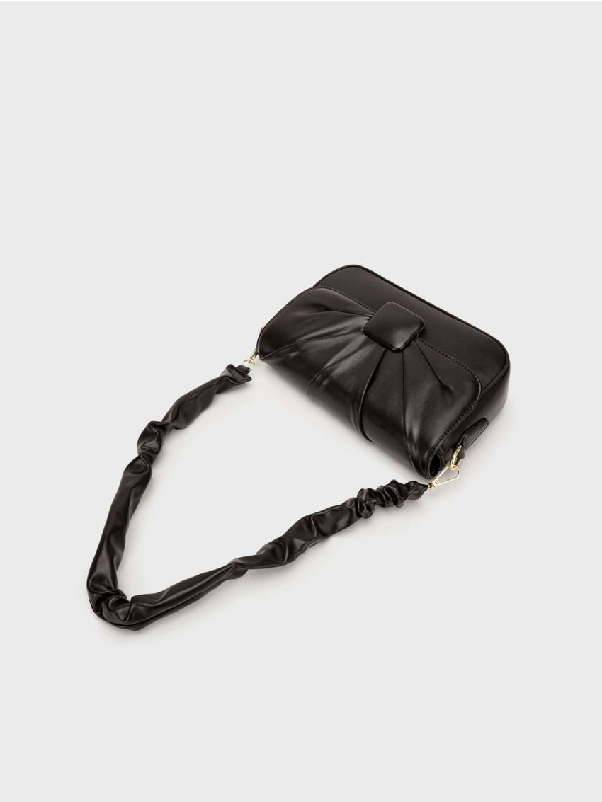 Minimalist Ruched Design Shoulder Bag