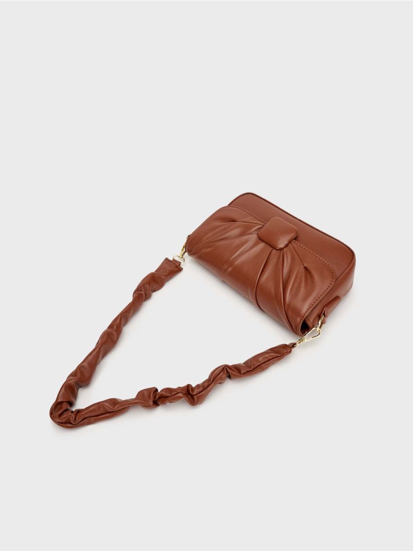 Minimalist Flap Ruched Bag