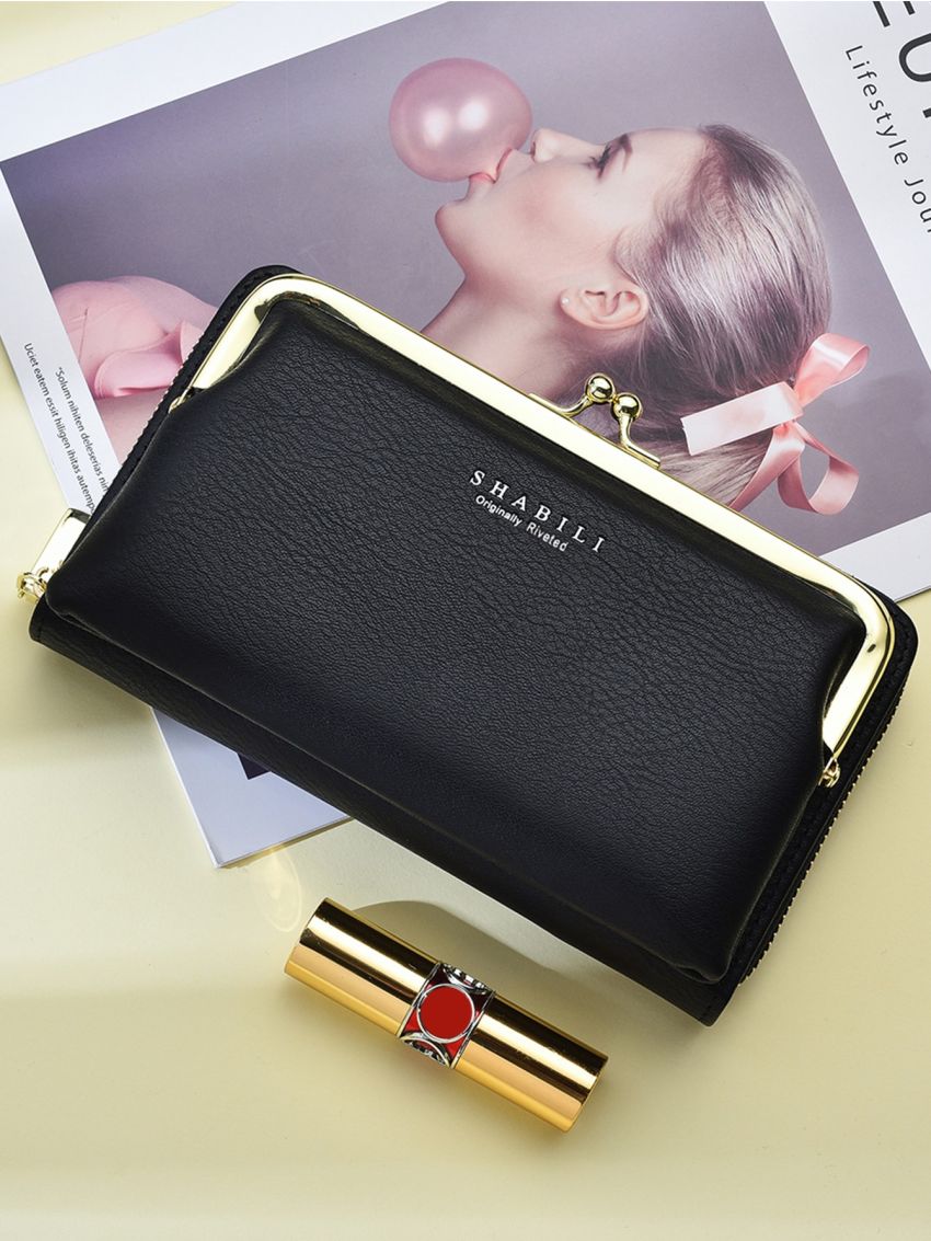 Letter Graphic Phone Wallet