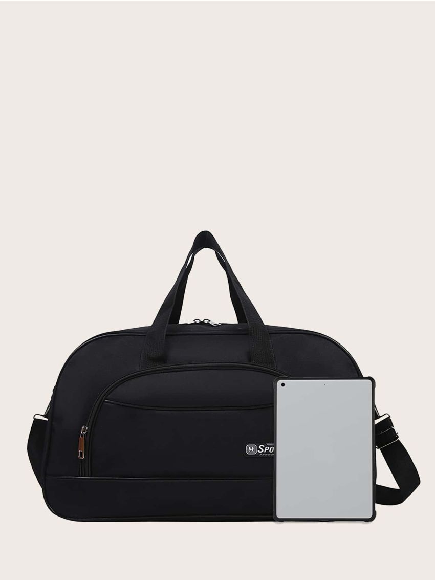 Leisure Large Capacity Nylon Travel Bag With Long Shoulder Strap