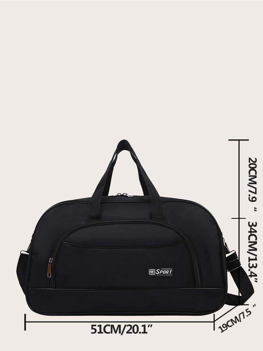 Leisure Large Capacity Nylon Travel Bag With Long Shoulder Strap