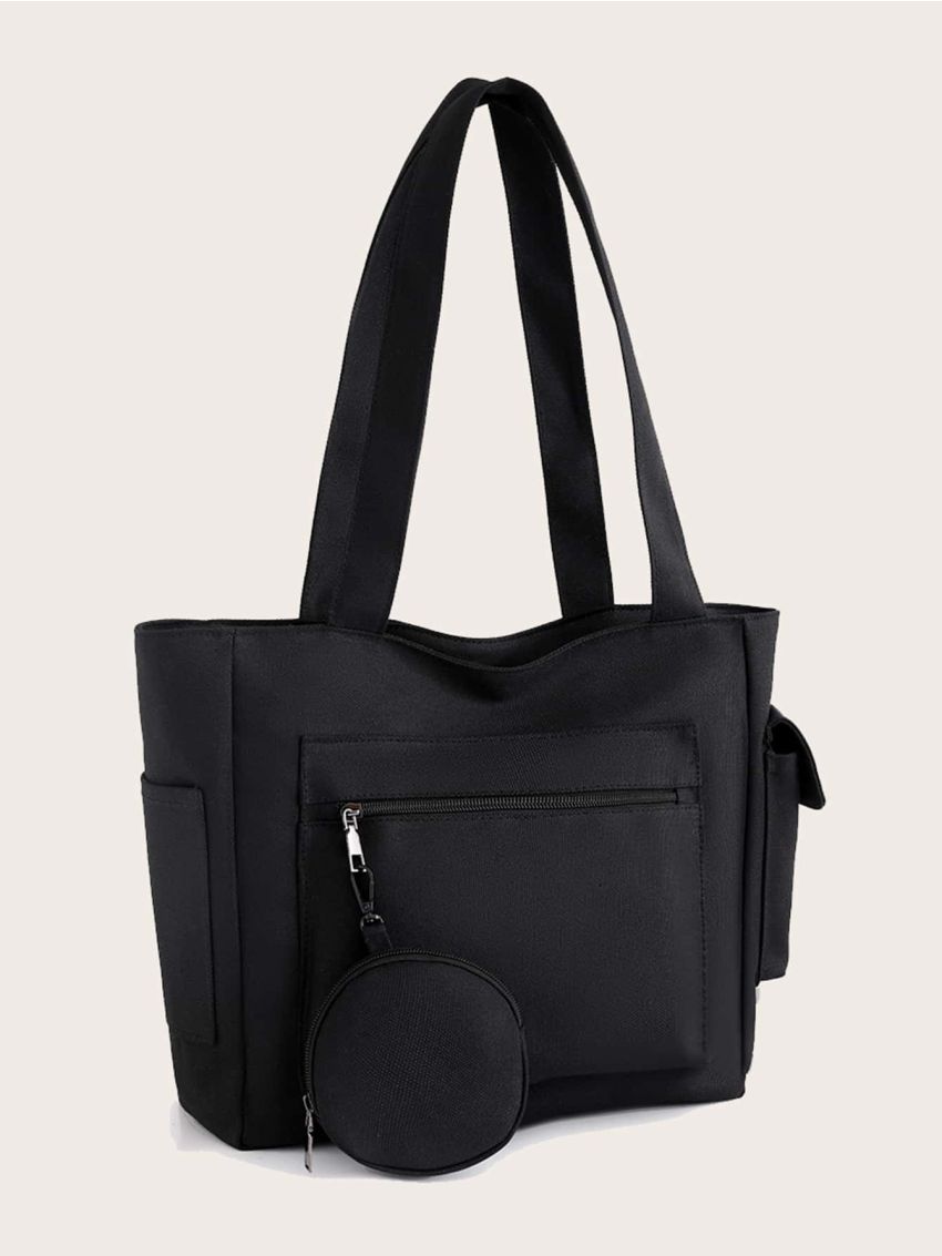 Minimalist Shoulder Bag With Coin Purse
