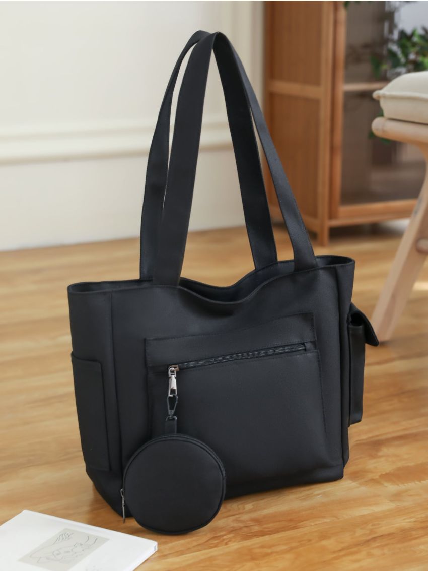 Minimalist Shoulder Bag With Coin Purse