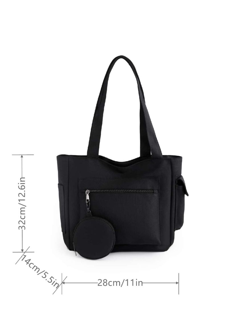 Minimalist Shoulder Bag With Coin Purse