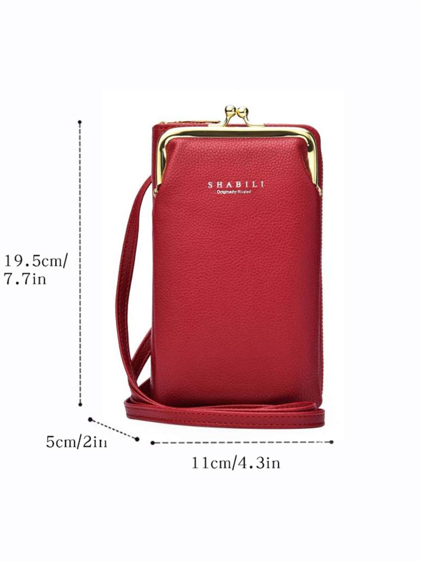 Letter Print Phone Wallet