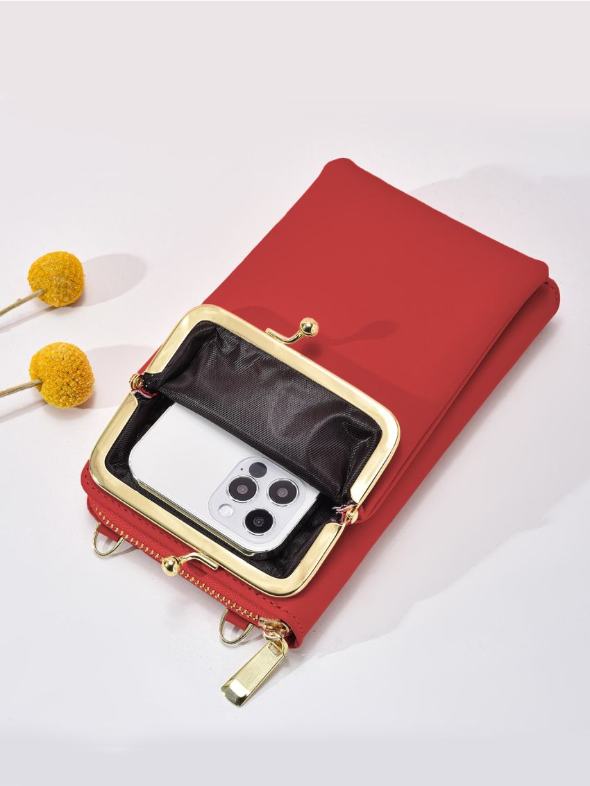 Letter Print Phone Wallet