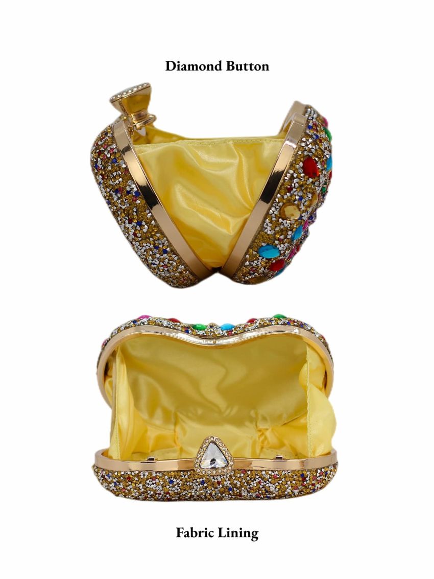 Rhinestone Decor Box Bag