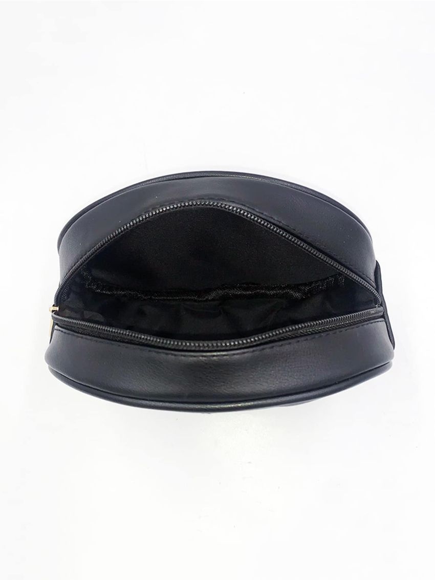 Quilted Detail Zipper Fanny Pack, Solid Color Crossbody Chest Bag, Casual Sling Purse For Street Wear Belt Bag