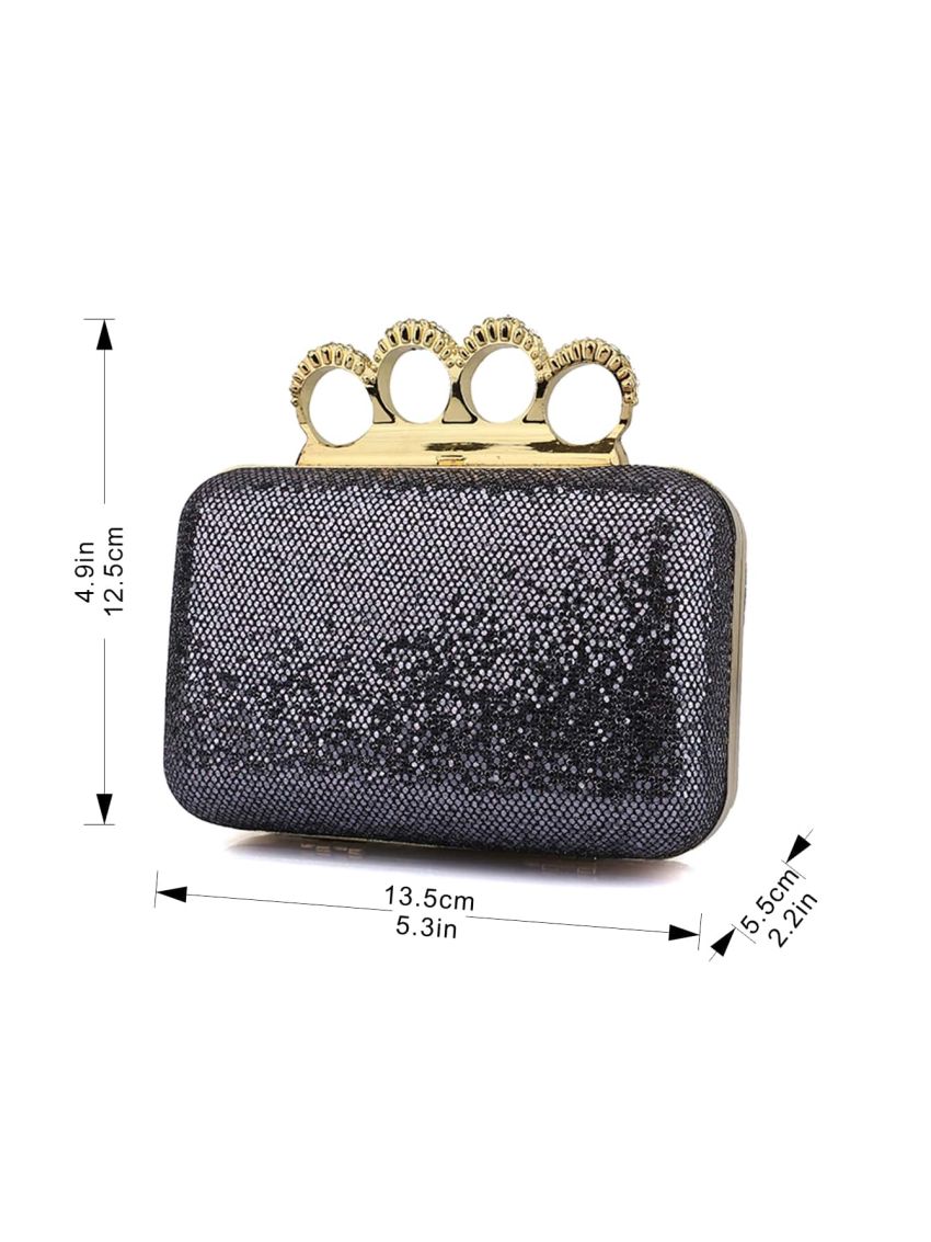 Mini Glitter & Rhinestone Decor Box Bag