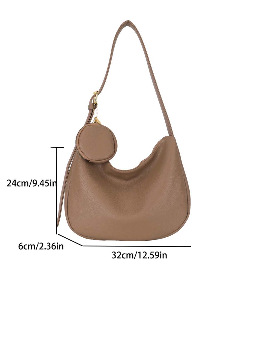Minimalist Hobo Bag With Coin Purse