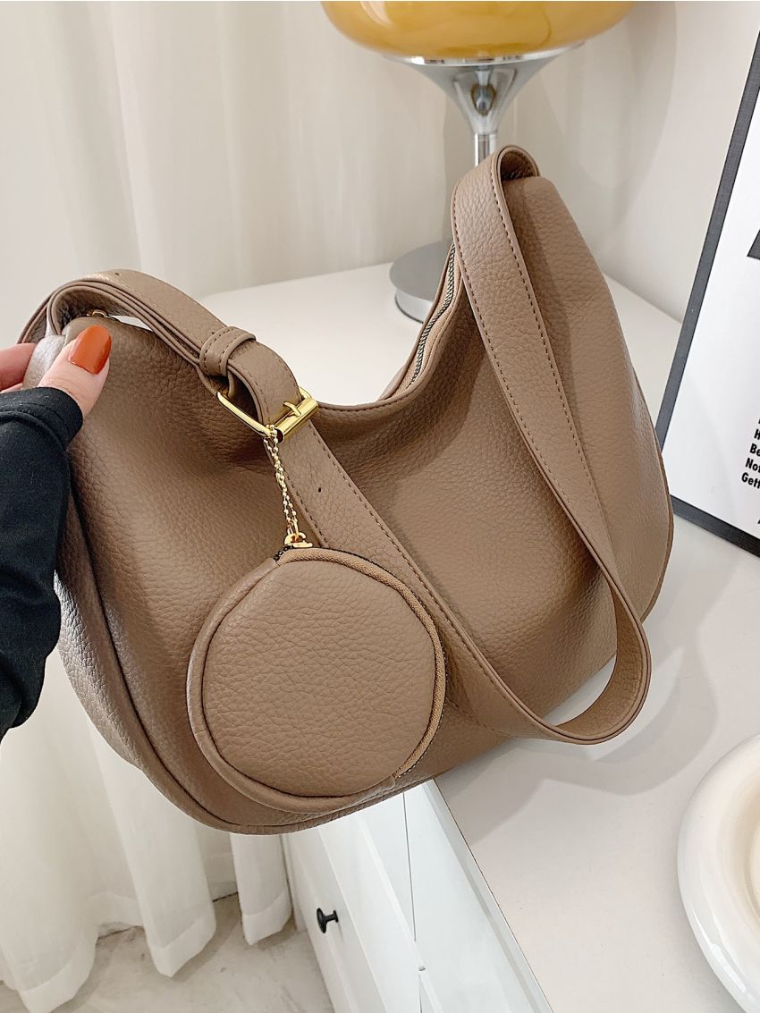 Minimalist Hobo Bag With Coin Purse