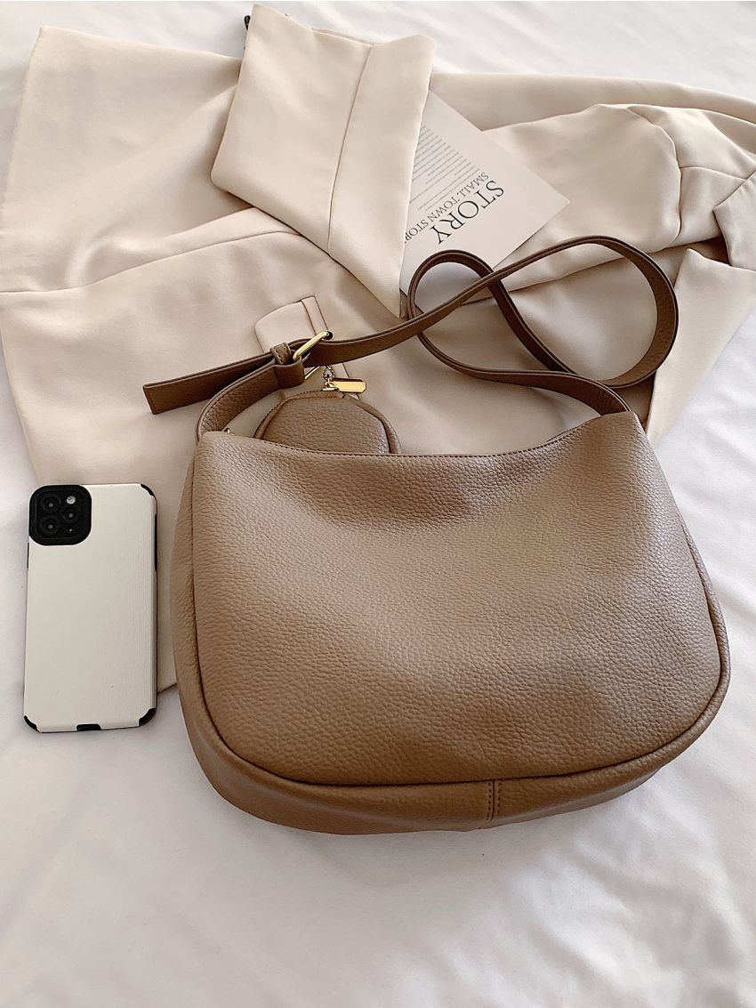 Minimalist Hobo Bag With Coin Purse