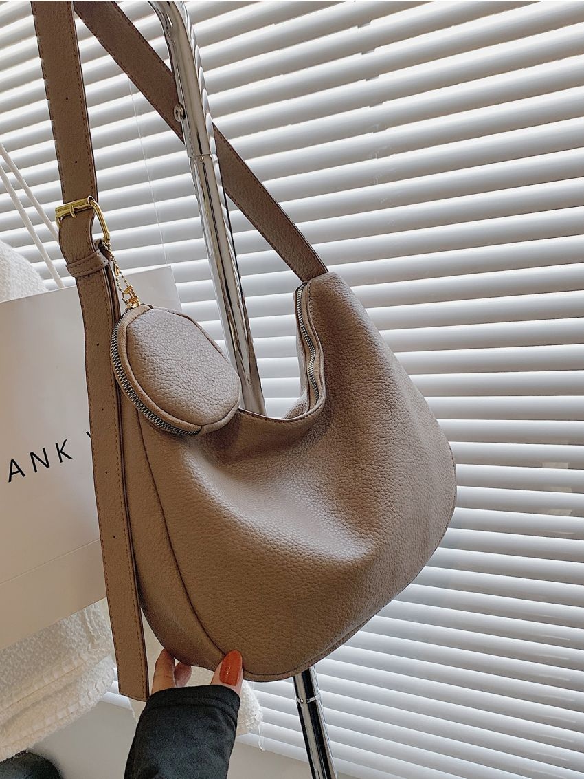 Minimalist Hobo Bag With Coin Purse