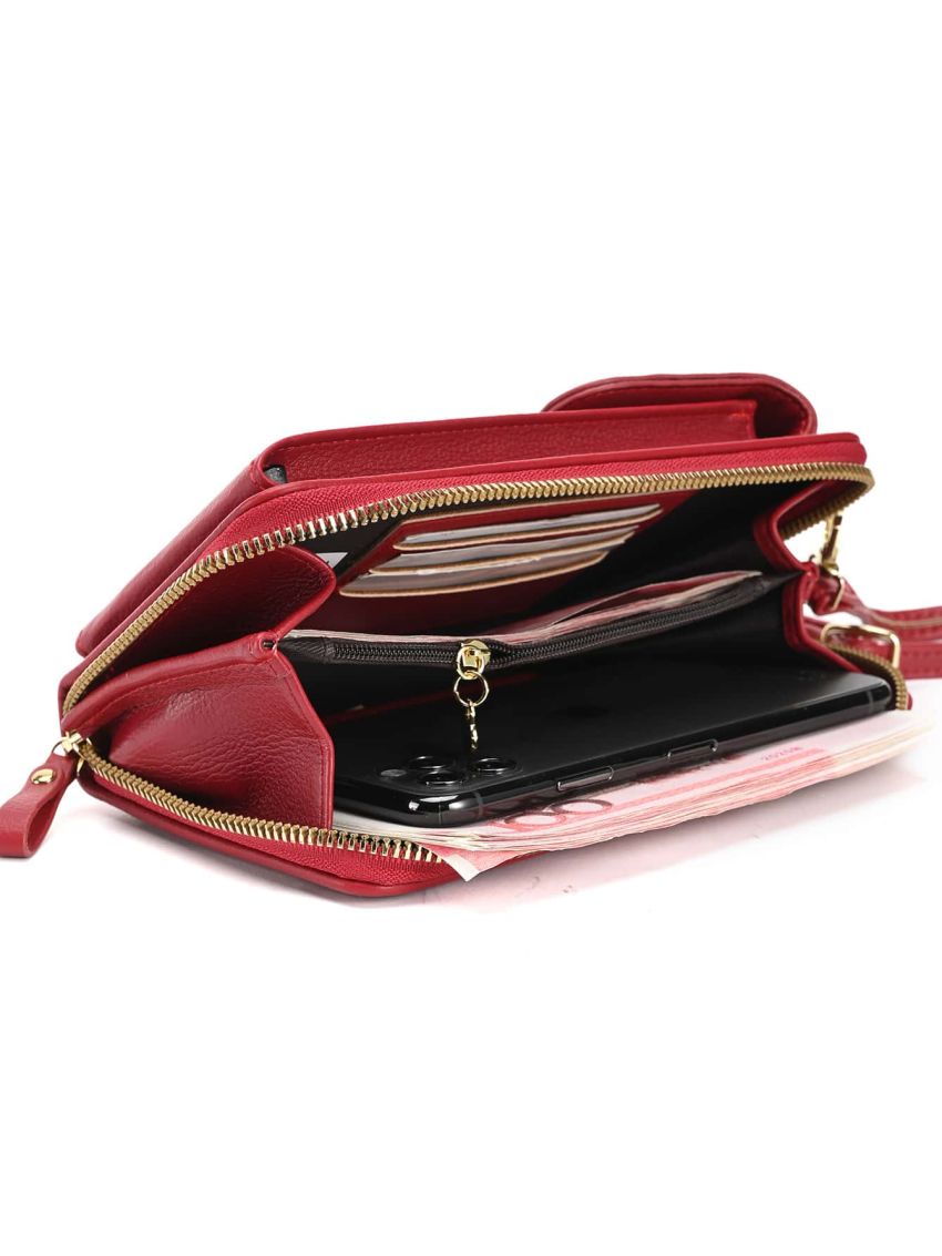 Minimalist Zip Front Phone Wallet