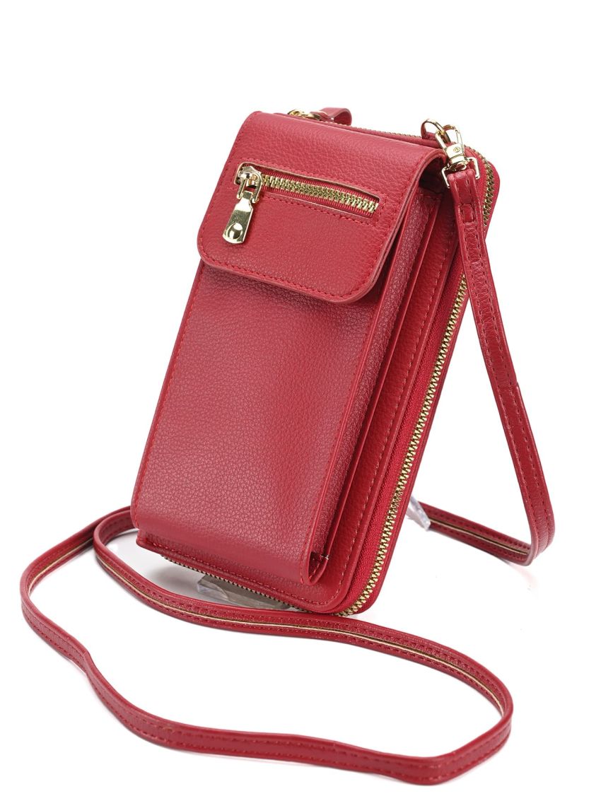 Minimalist Zip Front Phone Wallet