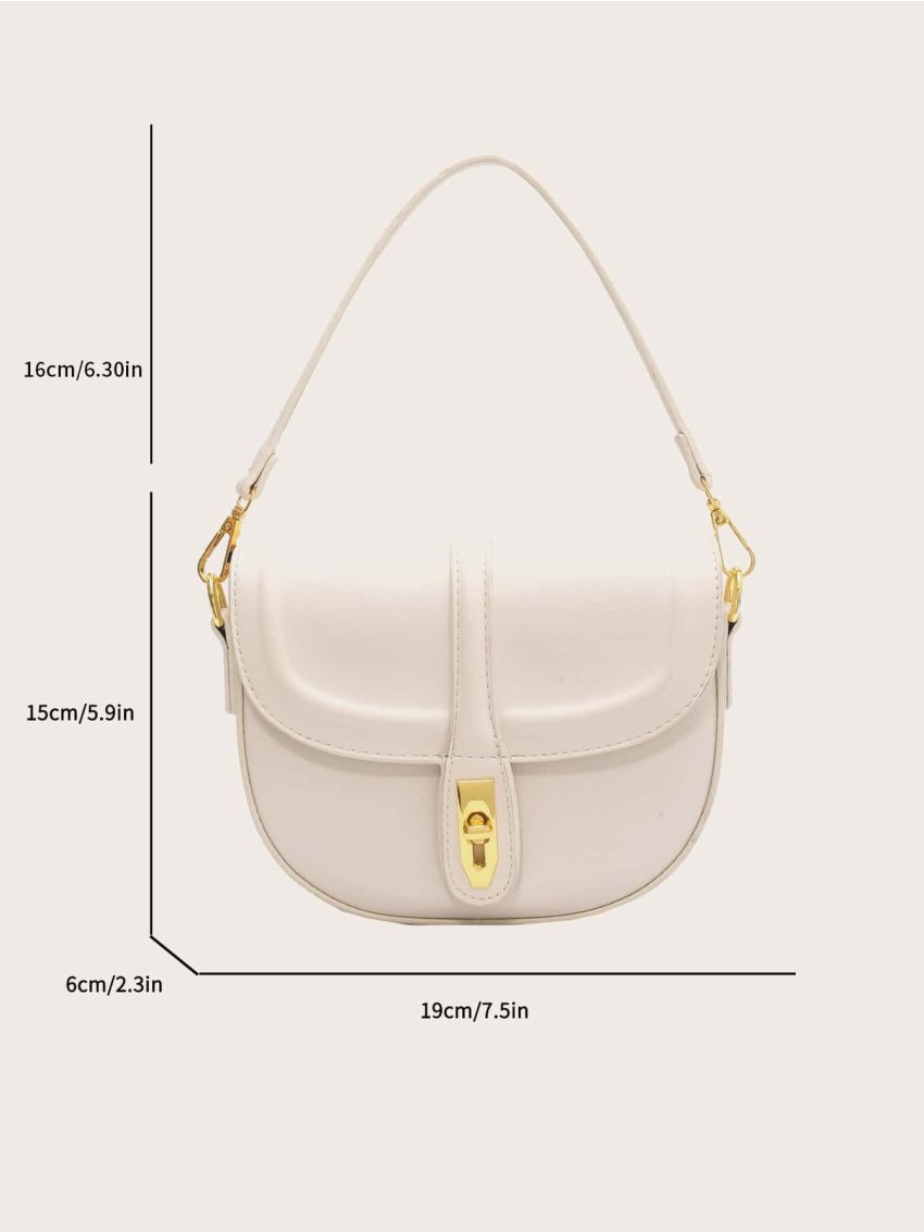 Mini Twist Lock Flap Saddle Bag