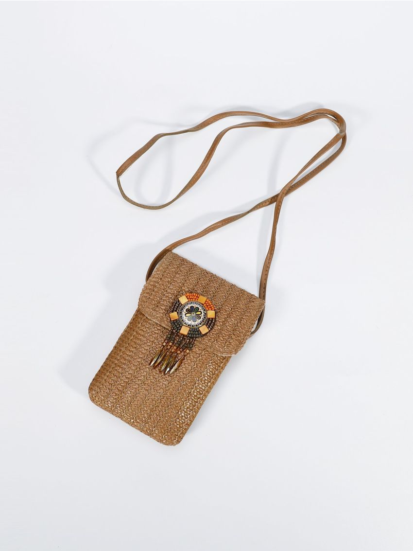 Flower Decor Flap Phone Wallet