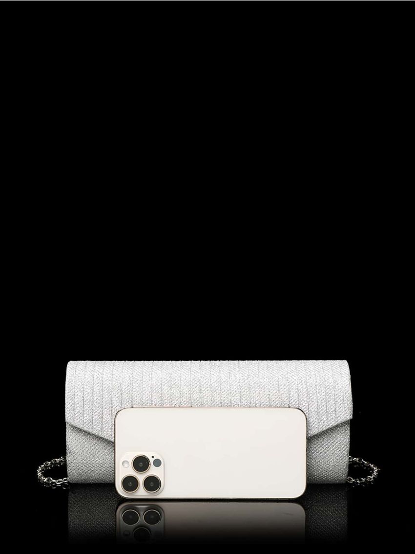 Glitter Metal Decor Flap Envelope Bag